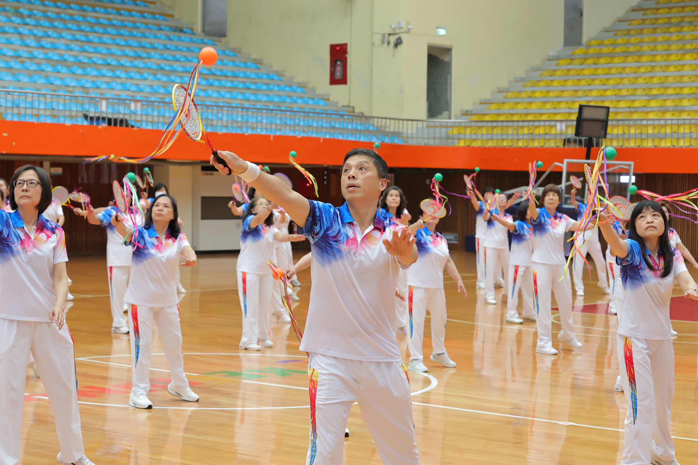 基隆市運動i臺灣「柔力球觀摩賽」在基隆市立體育館盛大舉行，共計41隊近千名選手教練共襄盛舉 (6)